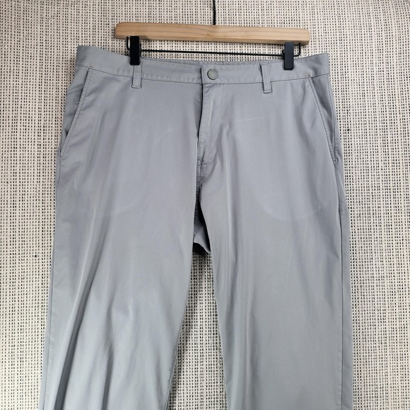 Rhone Pants Mens 35 Gray Commuter Classic Tech Chino Office Travel Stretch Work - Picture 1 of 9